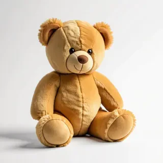 A brown teddy bear