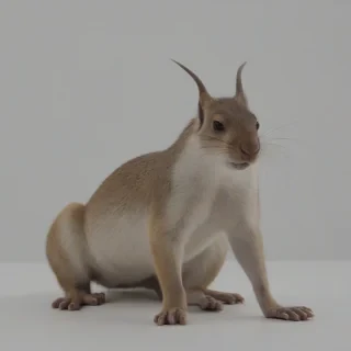 Mammal hybrid, on a plain white background, even lighting 