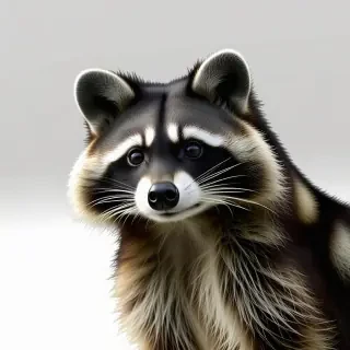 A raccoon