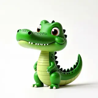 cute cartoon alligator
