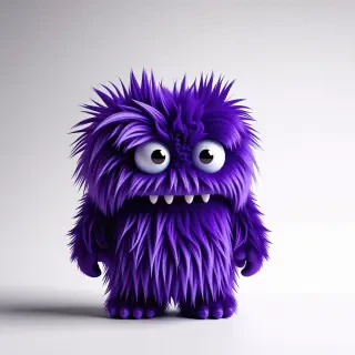 furry purple monster