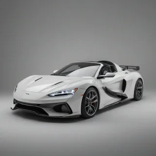 Super cool sports car, on a plain white background, even lighting 