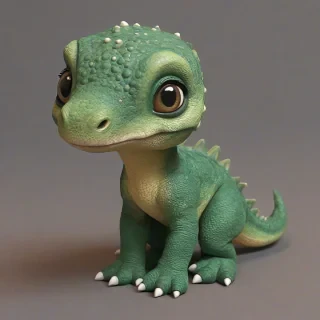 A cute baby dinosaur