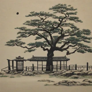 Japandi style painting