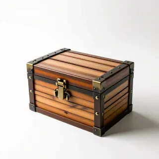 wooden treasure chest