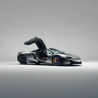 McLaren  sports car, on a plain white background, even lighting