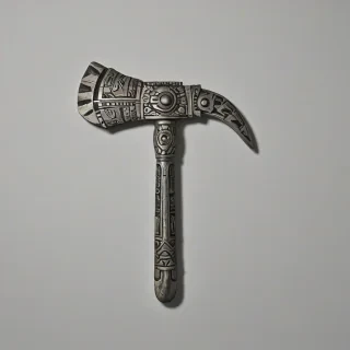 Aztec tool, bright lighting, on a plain white background, even lighting