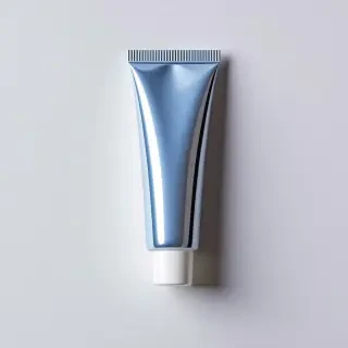 metal tube of toothpaste