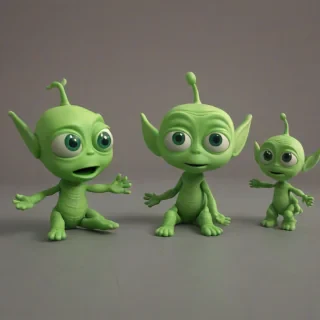 Little green aliens from movie Toy Story
