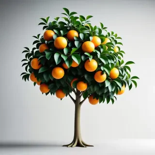 orange fruit  tree
