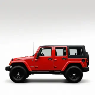 red jeep