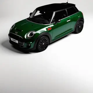 Green mini cooper