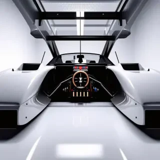 inside of a race car