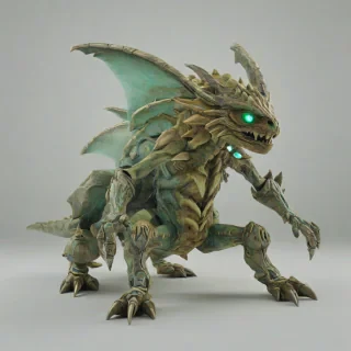 Zelda like creature, bright lighting, on a plain white background, even lighting