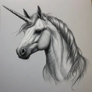Photo realistic style of a unicorn