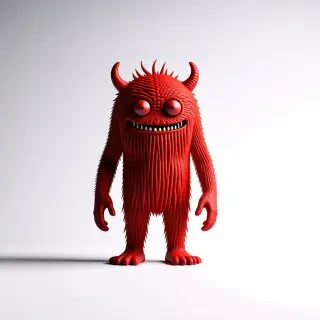 A red monster