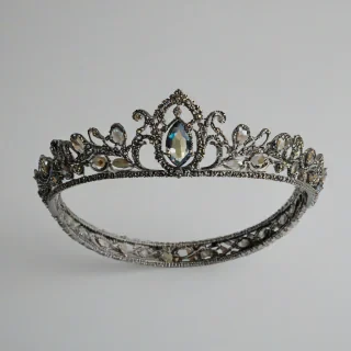 diadem, on a plain white background, even lighting