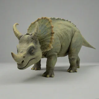 triceratops, on a plain white background, even lighting