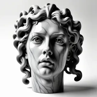 marble medusa statue