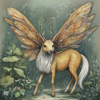 Mythical fairy animal