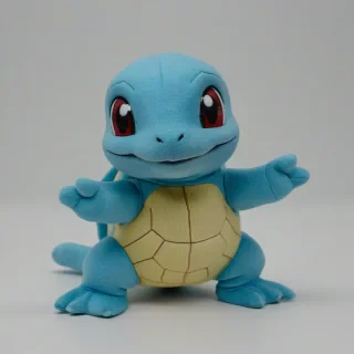 Squirtle, on a plain white background, even lighting