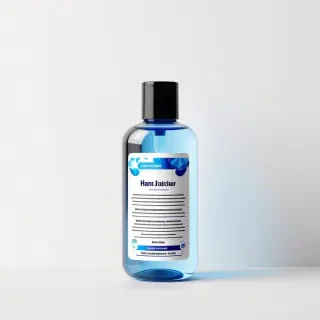 A bottle of hand sanitizer