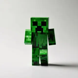 A creeper from Minecraft