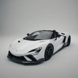 Super awesome epic sports car, on a plain white background, even lighting 