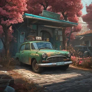 a cool digital art style scene