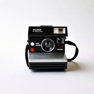 A 1990s Polaroid camera