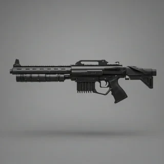 Mk19 grenade launcher, on a plain white background, even lighting 