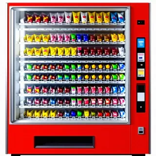 vending machine with different types of candy in it