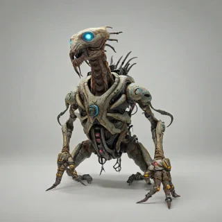 Borderlands style creature, on a plain white background, even lighting