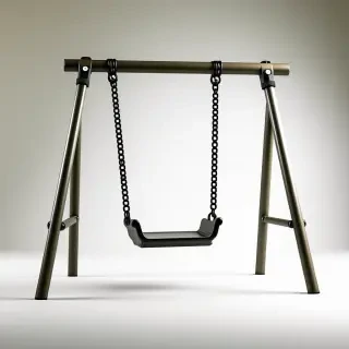 swingset with swing