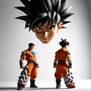 goku full body hair bigger than body