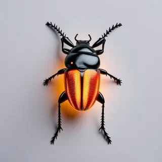illuminated fiery searcher beetle