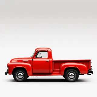 a red truck