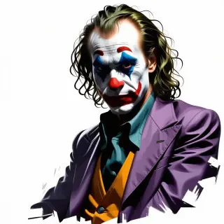 The Joker as a cartoon