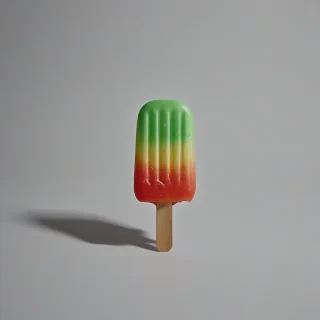 kid's toy style, colorful popsicle, on a plain white background, even lighting
