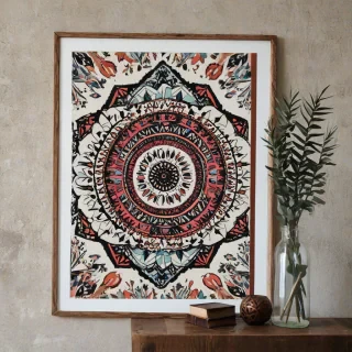 Boho wall print