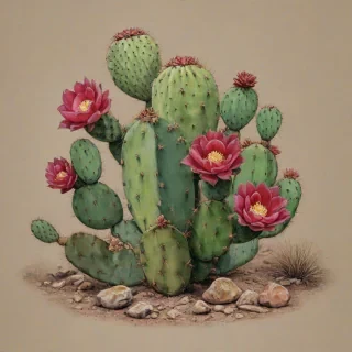 cactus with prickly pear