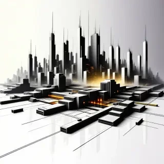 futuristic cityscape