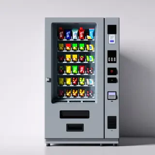 vending machine with different types of candy in it