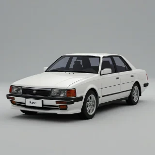 A game ready asses for Toyota Mark 2 Grande, on a plain white background, even lighting