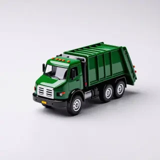 toy green trash truck