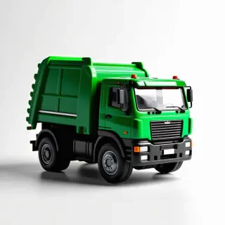 toy green trash truck