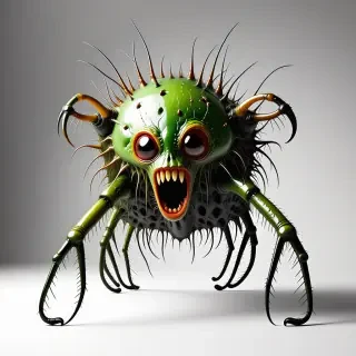 a crazy looking creature