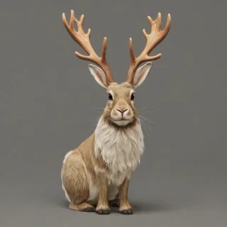 jackalope with antlers