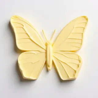 a butterfly made out of butter