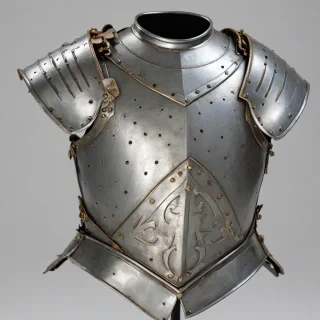 knight's Breastplate, on a plain white background, even lighting
